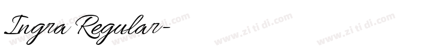 Ingra Regular字体转换